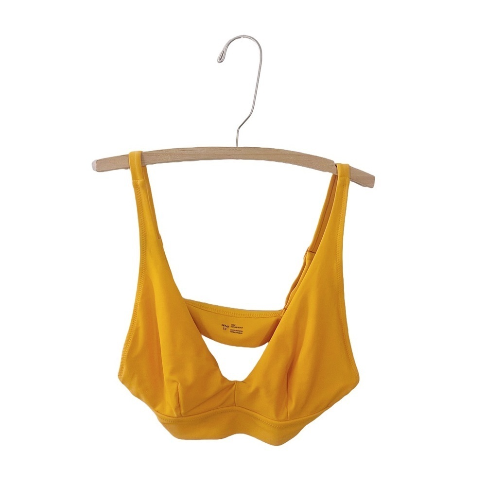 Aerie Bikini Swim Suit Top Orange Swimwear
